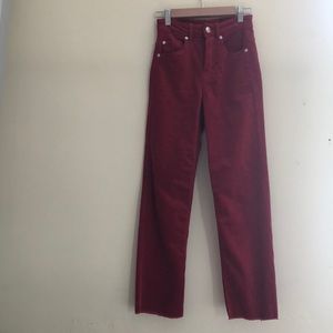 H&M mid rise corduroy jeans